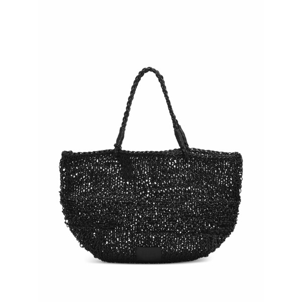 ビンバ イ ローラ レディース ショルダーバッグ 御徒面子 Medium mesh-leather shoulder bag Black