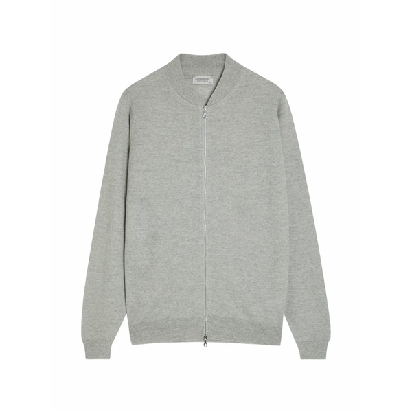 ジョンスメドレー メンズ ジレー アウター Zip-up cardigan Grey