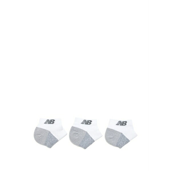 ニュー平衡にする メンズ ソックス アンダーお召しもの Logo socks (set of three) White