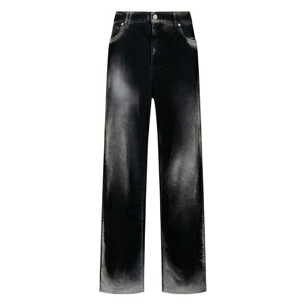 マルニ レディース デニムパンツ ボトムス Faded wide-leg jeans Black｜asty