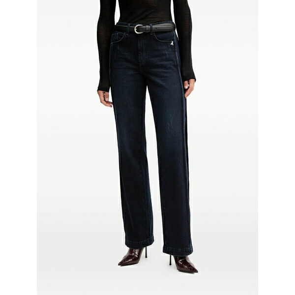 パトリツィア ペペ レディース ジーンズズボン下 ボトムス Logo-appliqu￡ jeans Blue