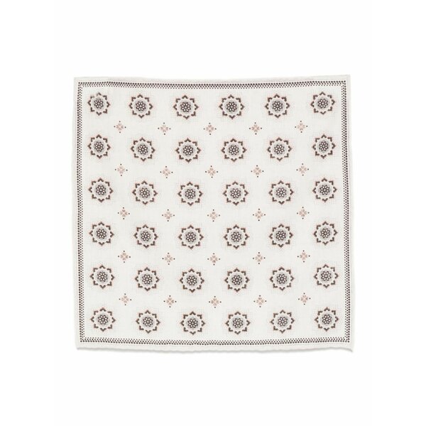 イレブンティ メンズ えり巻き・袈裟・えり巻き 付属物 Floral-pattern pocket square Neutrals