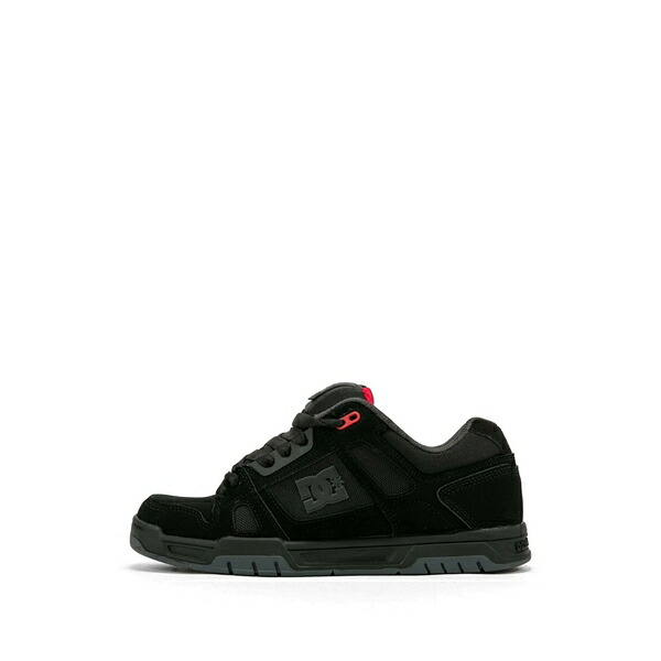 ディーシー メンズ スニーカー シューズ Stag panelled logo-patch sneakers Black