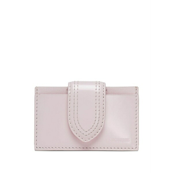 ジャクエムス レディース 金入れ 付属物 Le porte-cartes bambino leather card holder Pink