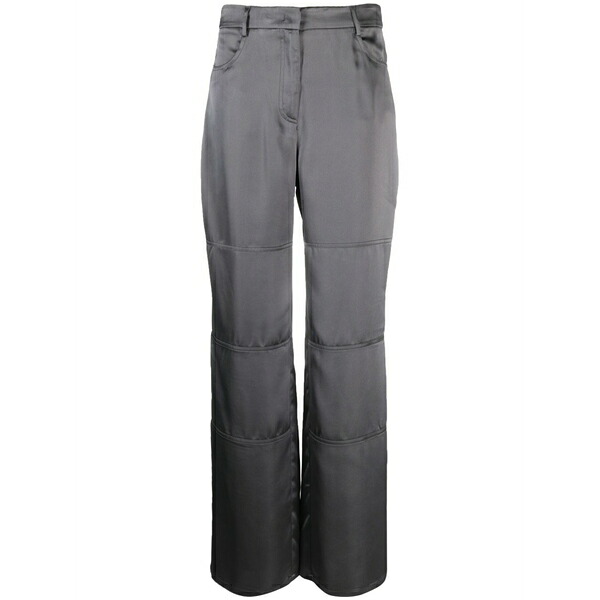 ブランカ ヴィータ レディース 心地好いズボン下 ボトムス Straight-leg satin trousers  Grey