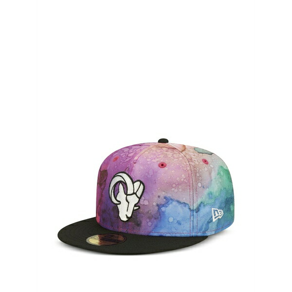 ニュー内鰓 メンズ かぶり笠 佩び物 59fifty watercolor-effect cap Purple