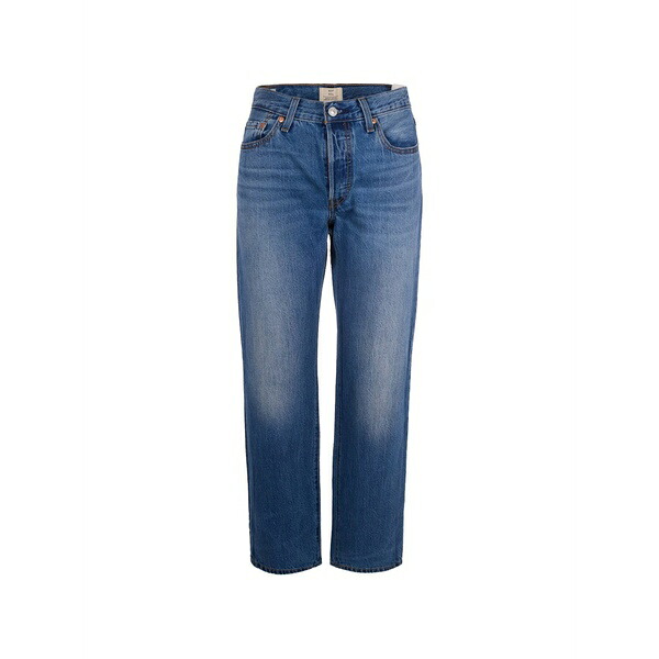リーヴァイズジーンズ レディース ジーンズズボン下 ボトムス Belt-loops straight jeans Blue