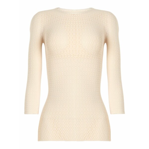 ウォルフォード レディース Tシャツ トップス Daisy net top Neutrals｜asty