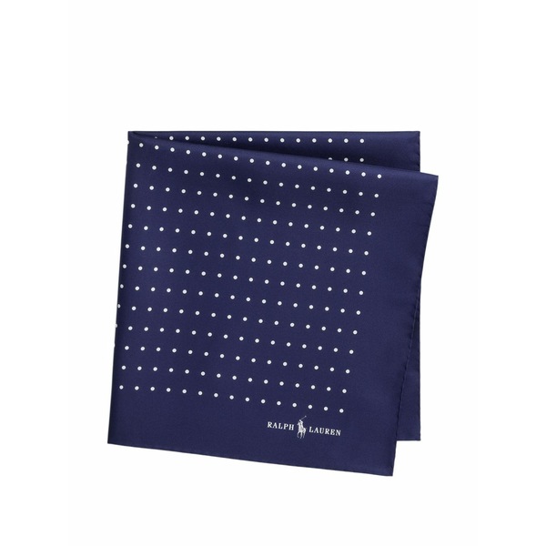 ラルフローレン メンズ 消音装置・袈裟・えり巻き 佩び物 Polka-dot silk bandanna Blue