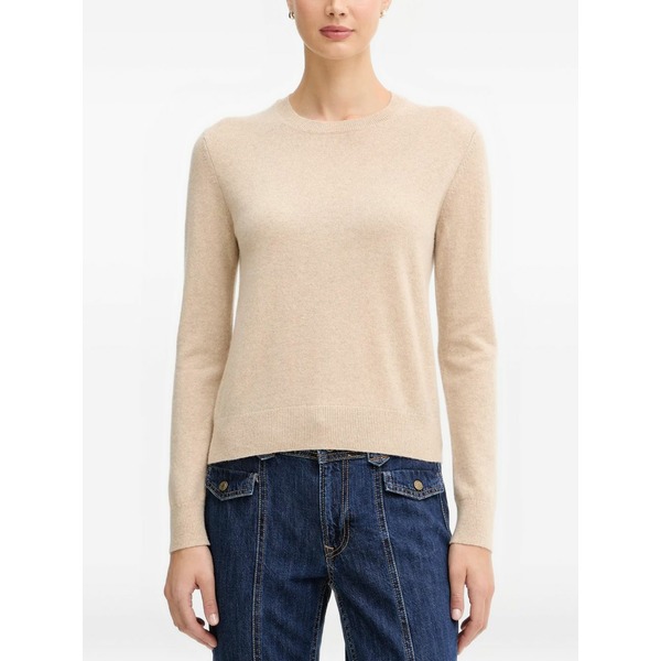 ベネトン  レディース 編み物\u0026プルオーバー アウター Ribbed cuffs cashmere jumper Neutrals