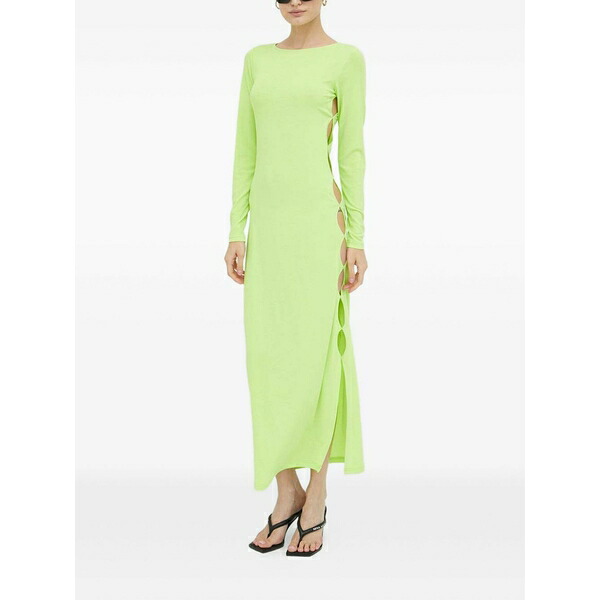 ルサム レディース 衣装 トップス Side cutout dress Green