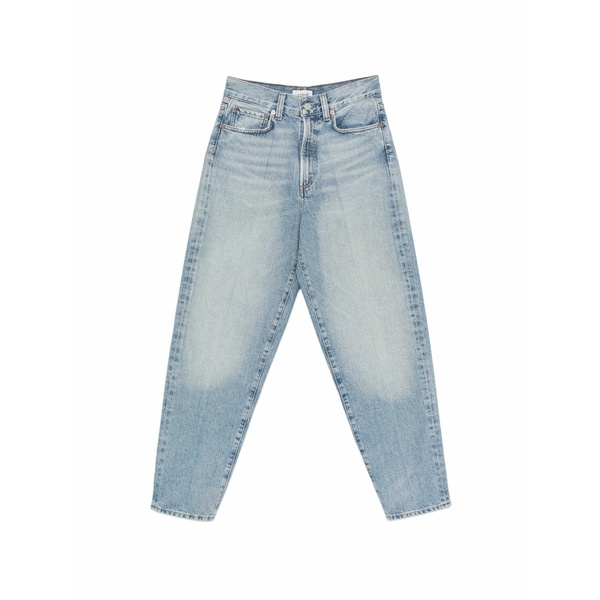 アゴルド レディース ジーンズズボン下 ボトムス Faded pressed-crease jeans Blue