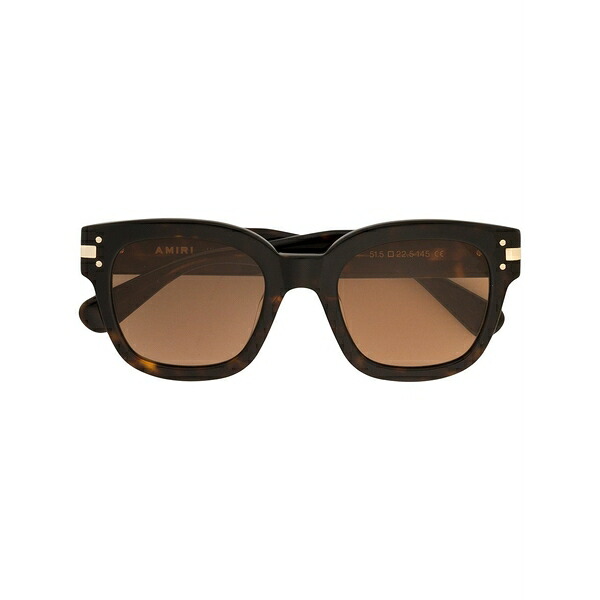 アミリ メンズ サングラス・アイウェア 付属物 Classic logo sunglasses Brown