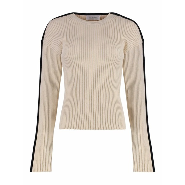 スポーツマックス レディース ニット&セーター アウター Ribbed sweater Neutrals｜asty