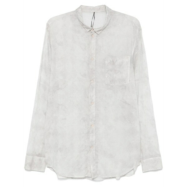 マスナダ メンズ プルオーバー トップス Abstract-print shirt  Grey