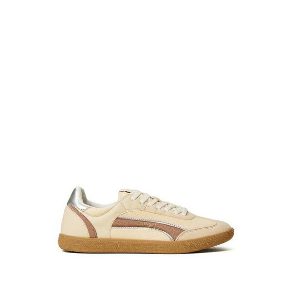 ツイン書き割り レディース スニーカー シューズ Lace-up panelled sneakers  Neutrals
