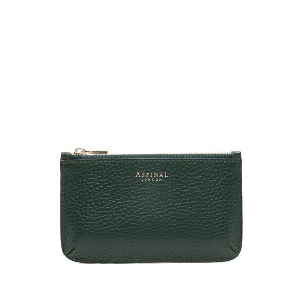 アスピナルオブロンドン レディース 紙入れ 付属品 Pebble card coin holder Green
