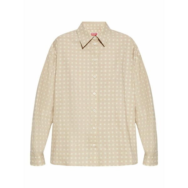 ケンゾー レディース プルオーバー トップス Cotton-blend shirt Neutrals