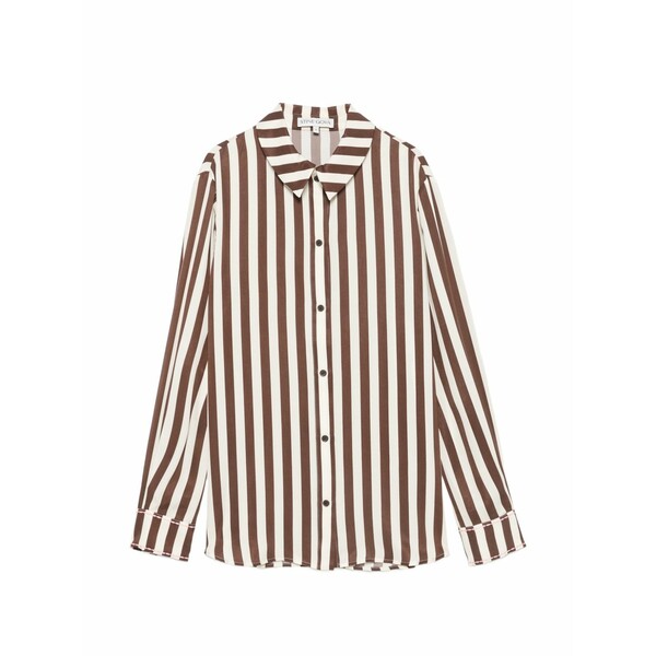 スティーヌ・ゴヤ レディース プルオーバー トップス Striped long-sleeve shirt Brown