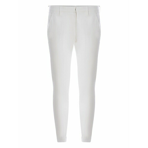 ドンダップ メンズ 心地好いズボン下 ボトムス Gaubert slim-fit cotton trousers White