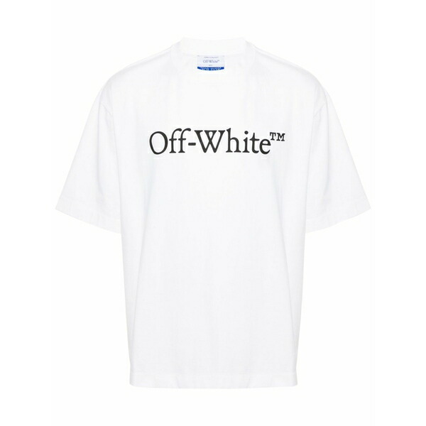 象牙色 メンズ ティーシャツ トップス Big bookish skate cotton t-shirt White