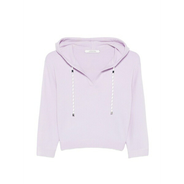 ドロシーシューマッハ レディース パーカー・スウェットシャツ アウター Modern statements v-neck hoodie Purple｜asty