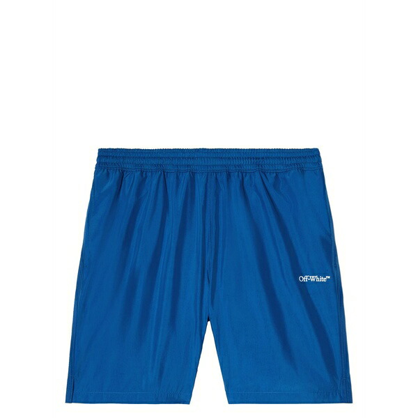 象牙色 メンズ 心地よいズボン下 ボトムス Arrows-print swim shorts Blue