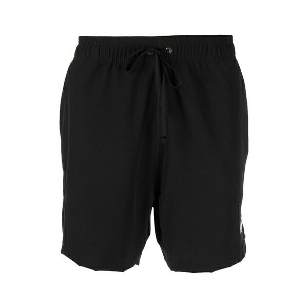 アミリ メンズ 心地よいズボン下 ボトムス Logo-print swimming shorts Black