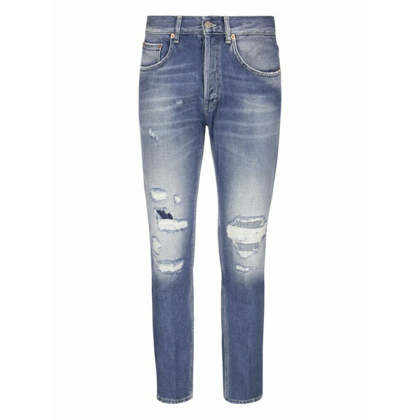 ドンダップ メンズ ジーンズズボン下 ボトムス Dian five-pocket ripped-detail jeans Blue