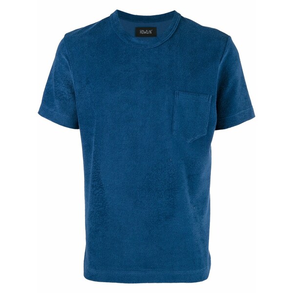 ハウリン メンズ プルオーバー トップス Textured t-shirt Blue