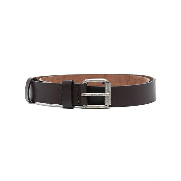 アスペジ レディース 胴締め 佩び物 Distressed buckle belt Brown
