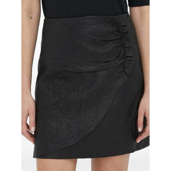 デイ・ビルゲール・エ・ミッケルセン レディース スコート ボトムス Draped-detail mini skirt Black