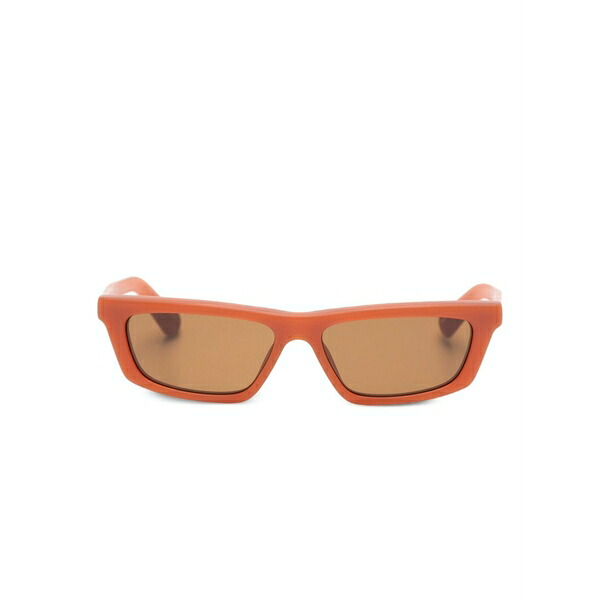 ジャクエムス メンズ サングラス・アイウェア 付属物 Rectangle-trapezi sunglasses Orange