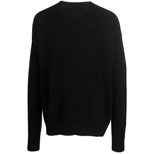 ジル・サンダー メンズ 編み物\u0026ティーシャツ アウター Crew-neck cashmere jumper Black
