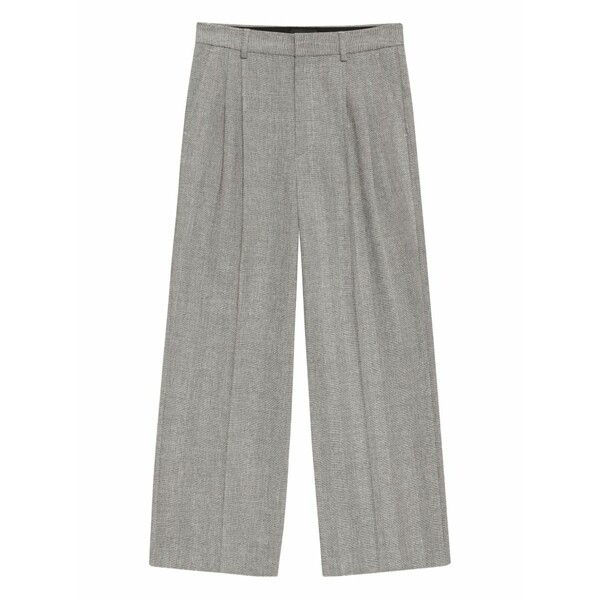アニービン レディース 心地好いズボン下 ボトムス Belen herringbone trousers Grey