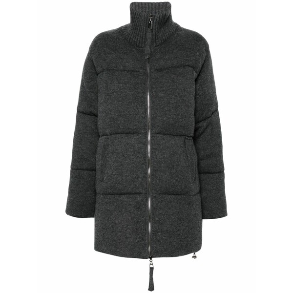 パロッシュ レディース 厚地の外套 アウター Wool puffer coat Grey