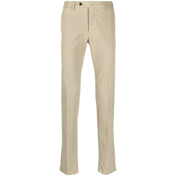 PTトリノ メンズ 心地よいズボン下 ボトムス Mid-rise tapered chinos Neutrals
