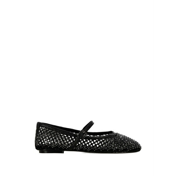 青碧ノ プレミ レディース サンダル シューズ Mesh ballet flats Black