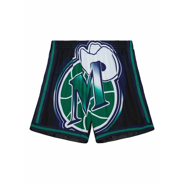 ミッチェル\u0026ネス メンズ 心地よいズボン下 ボトムス Dallas mavericks big face shorts Black