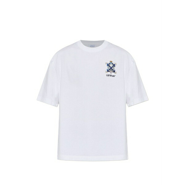 象牙色 メンズ ティーシャツ トップス Short-sleeves t-shirt White