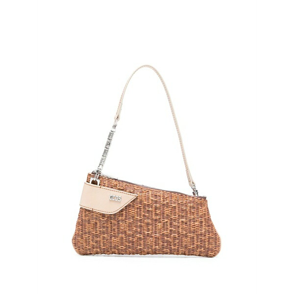 ジーシーディーエス レディース ショルダーバッグ 御徒面子 Comma notte raffia shoulder bag Brown