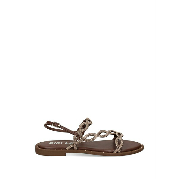 ビビロウ レディース サンダル シューズ Illion crystal-embellished sandals Brown