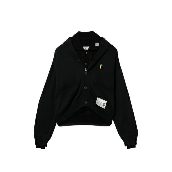 ミハラヤスヒロ レディース ジレー アウター Layered cardigan Black