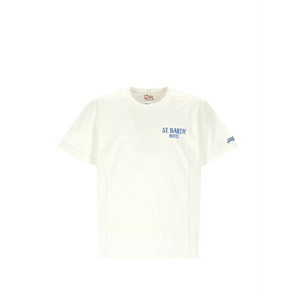エムシーツーセイントバース メンズ ティーシャツ トップス Logo-print cotton t-shirt White