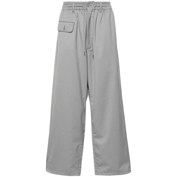 ワイスロバート・エドワード・リー メンズ 心地よいズボン下 ボトムス Rew wo wide-leg trousers Grey