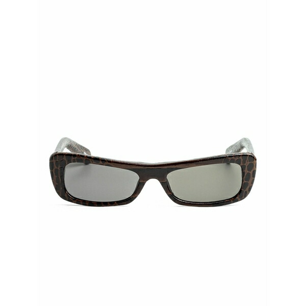 ジャクエムス メンズ サングラス・アイウェア 付属物 Capri croc-effect sunglasses Brown