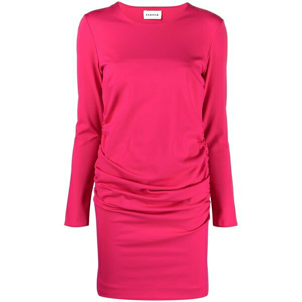 パロッシュ レディース 衣裳 トップス Gathered-detail long-sleeve dress Pink