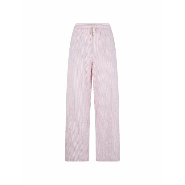 ノール メンズ 心地よいズボン下 ボトムス Striped-pattern trousers Pink