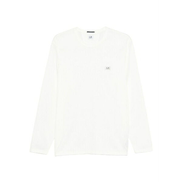 シーピーカンパニー メンズ Tシャツ トップス long-sleeve t-shirt White|asty