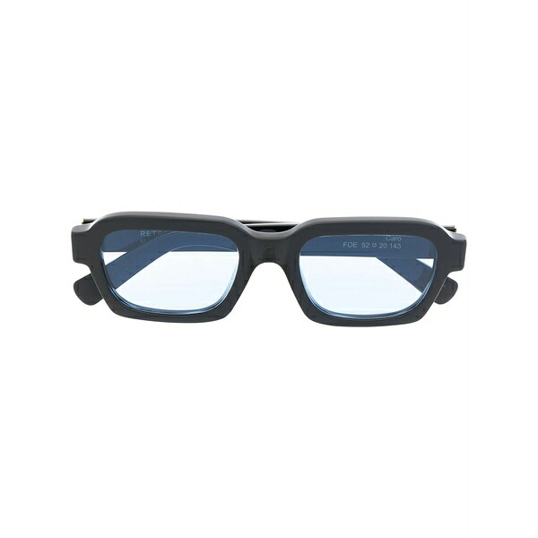 レトロスーパーフューチャー メンズ サングラス・アイウェア 付属物 Caro rectangular-frame sunglasses Black